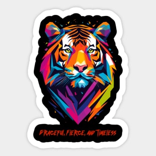 Tiger's Legacy: Graceful, Fierce, and Timeless Sticker